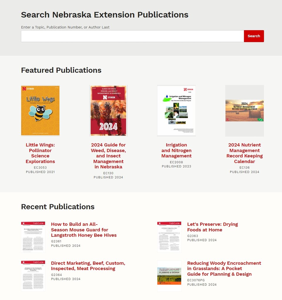 Nebraska Extension Publications