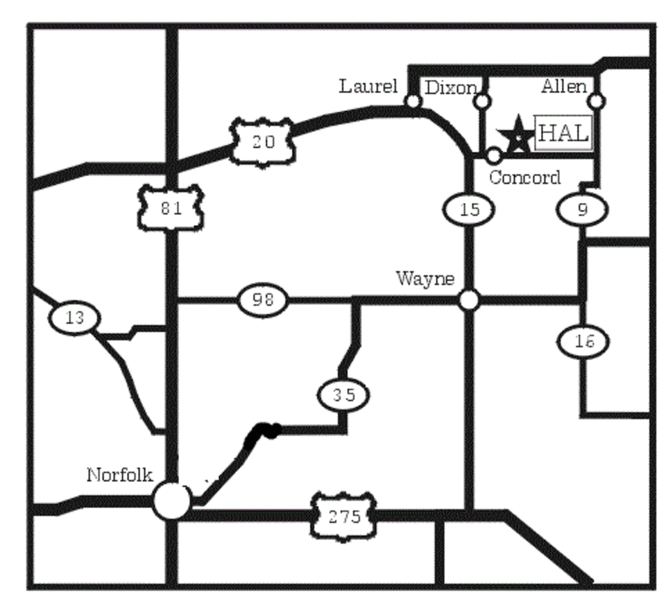 Haskell Ag Lab map